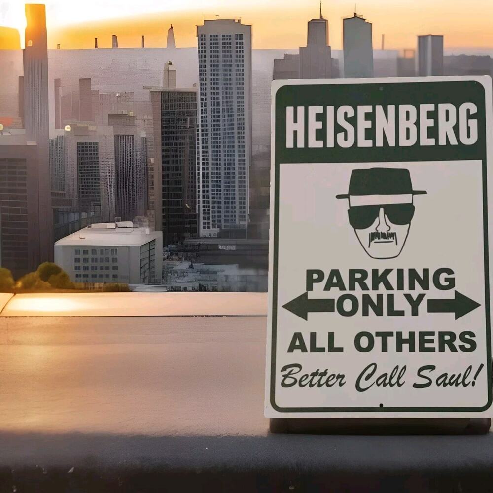 Breaking Bad Heisenberg Parking Sign Better Call Saul Metal Novelty Man Cave